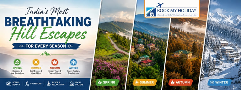 India’s Most Breathtaking Hill Escapes for Every Season