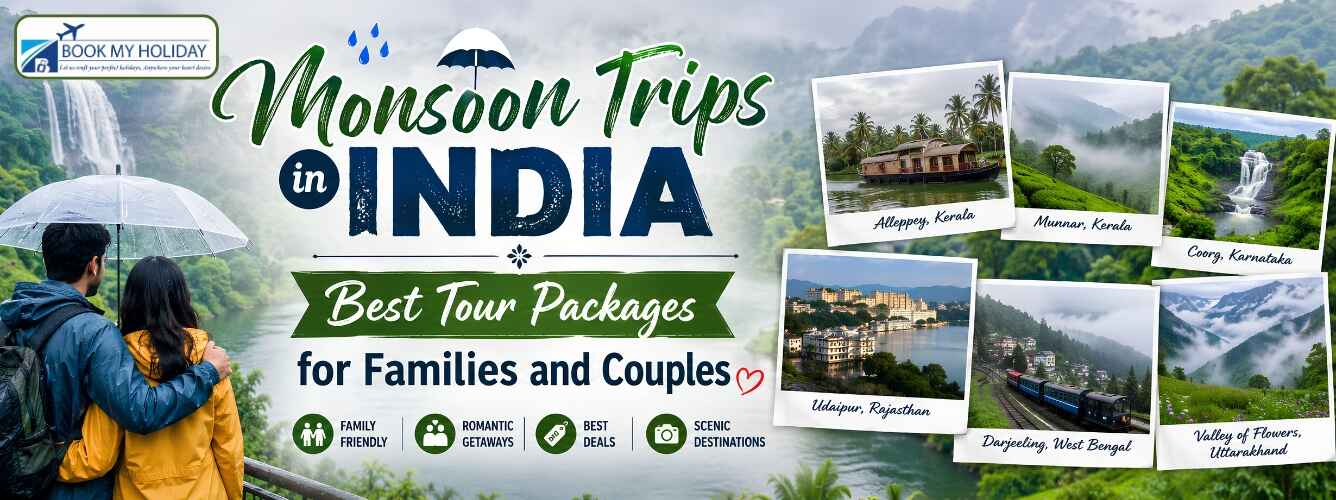 Monsoon Trips in India: Best Tour Packages for Families and Couples